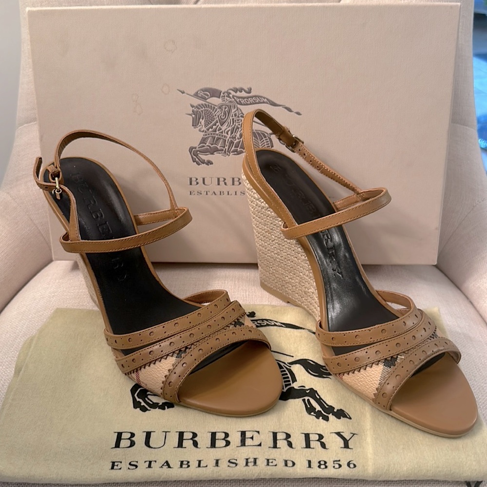 Burberry Wedge Sandals